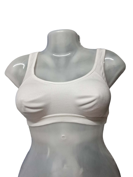 Shapyfy Super Comfy Sports Bra | Without Pad | Skin Friendly Elastics | White Color