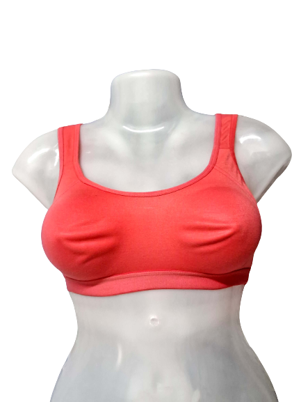 Shapyfy Super Comfy Sports Bra | Without Pad | Skin Friendly Elastics | Red Color